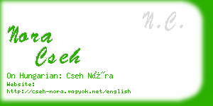 nora cseh business card